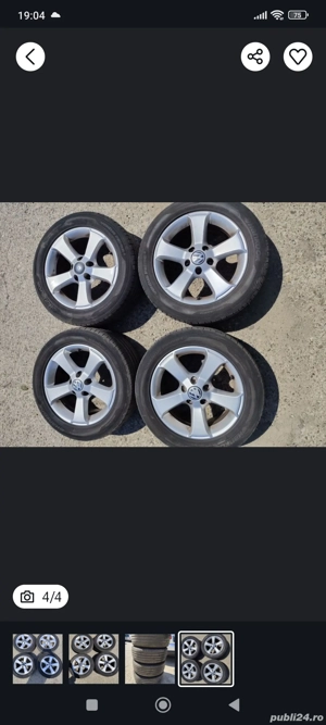 Roți de vară 205 55 16, 5x112 gama VAG  - imagine 2