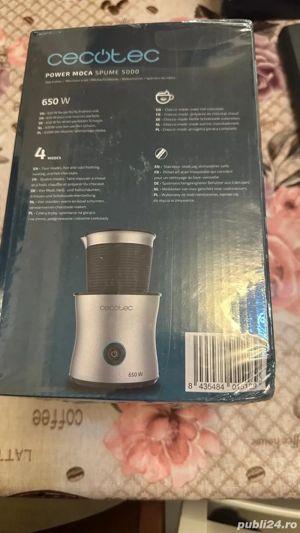 Aparat spumare lapte si ciocolata calda Cecotec nou sigilat