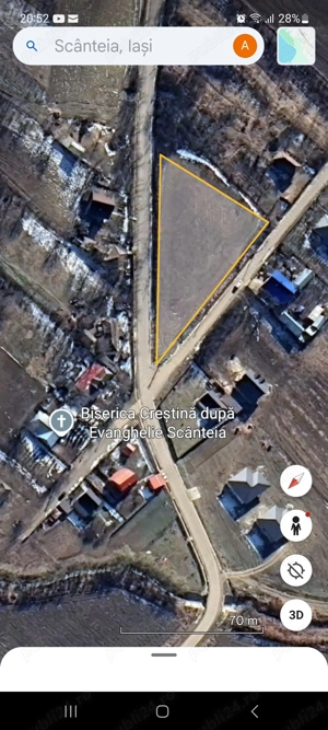 Teren de vânzare cu expoziție excelentă.