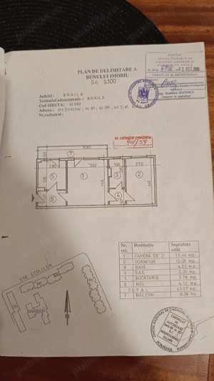2 camere, 56mp, bloc caramida, Scolilor cu Dorobantilor - imagine 9