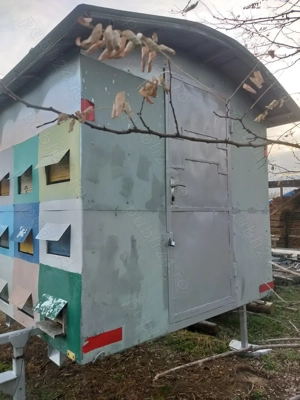 Vănd Container apicol pe picioare reglabil de 48 de stupi