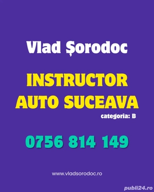 Instructor Auto Suceava