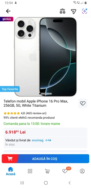 Iphone 16 pro max 256gb