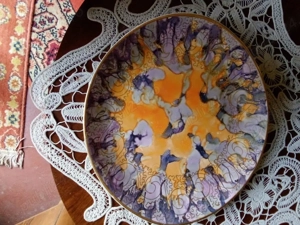 Platou din portelan, vintage  