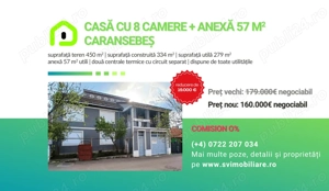 Comision 0 - Casa cu 6 camere si anexa locuibila de 57 mp