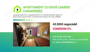 Comision 0 - Apartament 2 camere pe str. Luta Iovita (Pipirig)