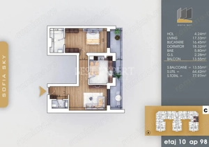 2 Camere Suprafata Generoasa Ideal Investitie