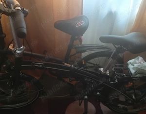 Vând bicicletâ Oros 8 cu schimbător viteza lumini fata spate  și spătar pt bagaj 