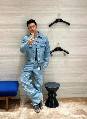 Compleu LV Denim Trucker CA36929 blug+jacheta Louis Vuitton S M L - imagine 3