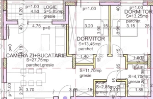De vanzare apartament cu 3 camere semifinisat in Andrei Muresanu Sud - imagine 3