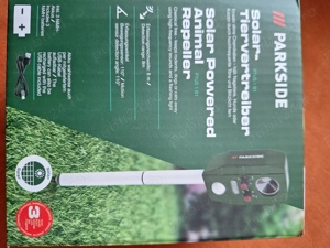 Repelant solar cu ultrasunete +flash pentru indepartat animale Parkside PTUS1