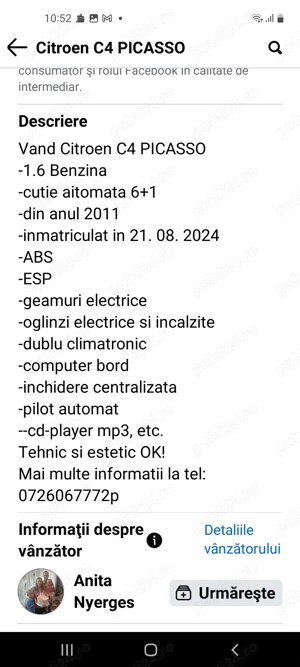 Vând citroen picasso c4 2011  - imagine 4 Vând citroen picasso c4 2011  - imagine 4