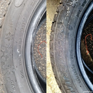 Set Patru Anvelope Cauciucuri M+S iarnă 205 55 R16 Doua Dot. 2023  Două Dot 2022 În stare bună fără  - imagine 4