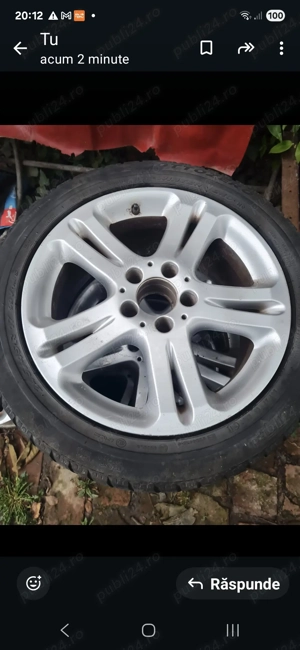 jante aluminiu originale mercedes 17 toli c e s class - imagine 2