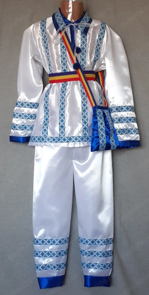 Costum popular pentru copii marimea 6 si 7 (7-8-9-10 ani) - imagine 5