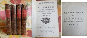 Les oeuvres de Virgile en latin et en francois (1780) - 4 vol