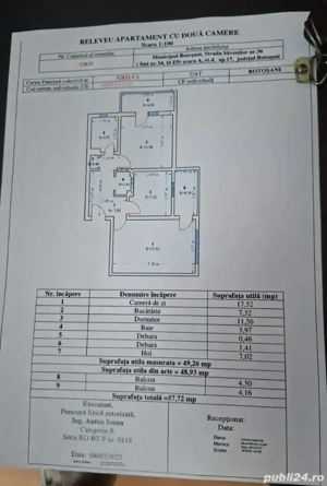 Apartament de vânzare zona centrala Botoșani 