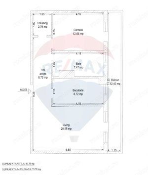 Apartament 2 camere, 74 mp utili, Urbanna – Calea Iuliu Maniu, Arad - imagine 13