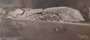 Locomotiva dazzling steamliner - macheta metalica de construit sigilat 