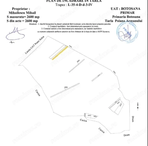 Teren 2600 mp arabil, Poiana Armanului, com. Botosana, Jud. Suceava - imagine 2