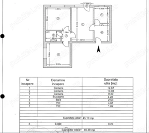 De vănzare apartament cu 3 camere  Aviatiei