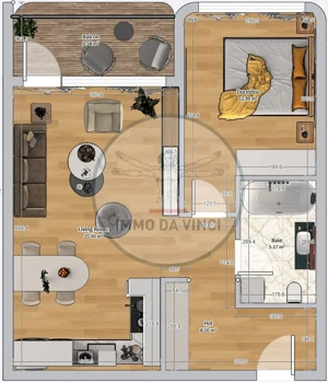 Apartament de vanzare 2 camere 57mp 2550 EUR-MP - imagine 11