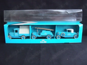 Set de 3 machete auto metal KLM Lledo Anglia - imagine 2