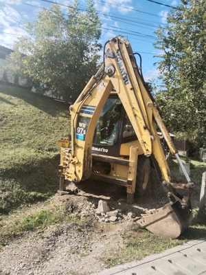 Buldoexcavator Komatsu 97s  - imagine 3