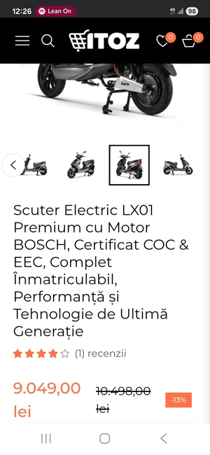 Scuter electric lx 01 Premium - imagine 3
