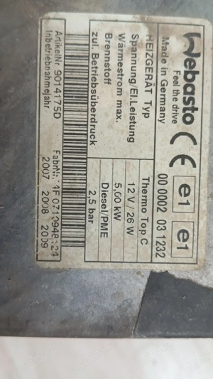 Webasto touareg 7L - imagine 3