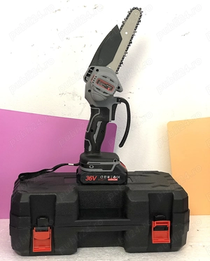 Drujba de mana 2x36V, portabila, 15 cm, acumulator 249 lei - imagine 2