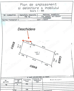 Teren intravilan deosebit   750 mp în Golești, la doar câteva minute de Focșani