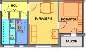 Apartament 2 camere, zona Vest   Ploiești, etaj 2 4