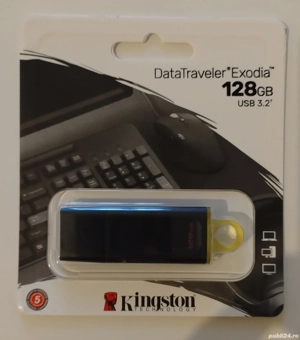 Stick   Memorie USB Kingston DataTraveler Exodia 128GB, USB 3.2 - imagine 2