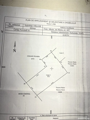 Proprietar - Teren intravilan 664mp Albota, sat Mares