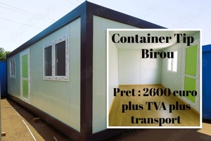 Containere Maritime Tip birou, Vata Bazaltica, Polistiren Extrudat