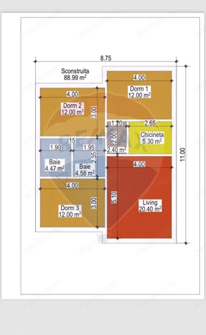 Teren de vanzare , Autorizetie 20 camere + Avize, Dunavatu de Jos - imagine 2