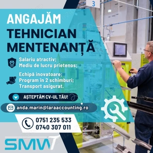 Angajam Tehnician Mentenanta