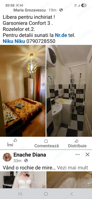 Garsoniera pentru Inchiriat in Cugir !