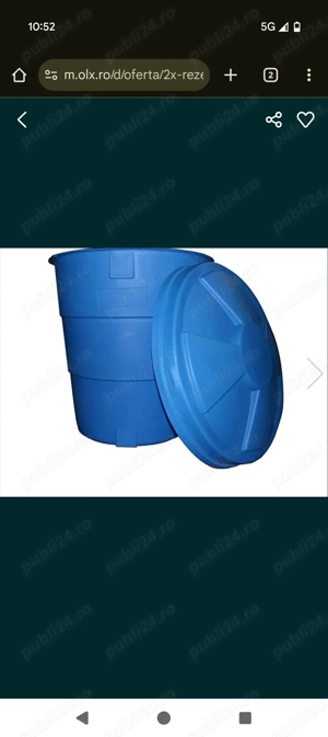 vand 2 rezervor conic apa 500l