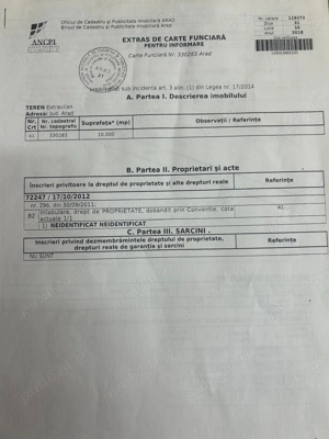 Vând teren arabil extravilan Hanul de la Rascruce