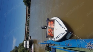 Barca Fletcher 430 cu motor Suzuki 4T si peridoc