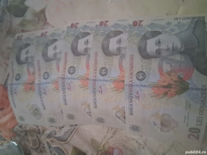 Vând bancnote 20 lei 5 buc. Trimit prin curier cu verificare colet