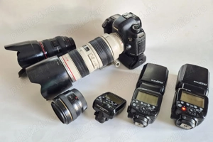 De vanzare aparat Canon 5D Mark iii,obiective blitz uri triger - imagine 1