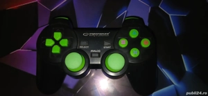 Controler Esperanza  Wireless cu vibrații, pentru PC și PS3