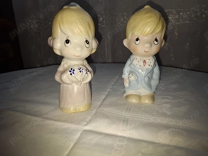 Băiat si fetita de porțelan vechi, Alba Iulia, România, vintage