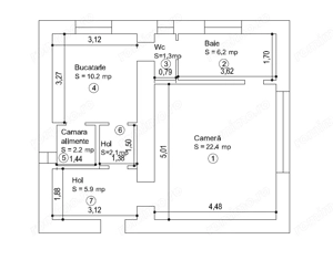 Apartament ultracentral – Primăria Timișoara } 50,3 mp & Boxa - imagine 5
