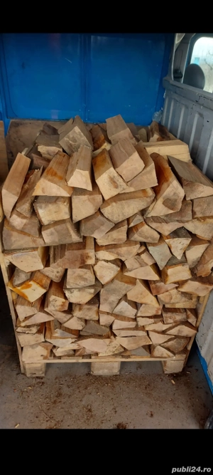 Vînd Lemne de foc USCATE Stejar Fag Paletat  - imagine 3
