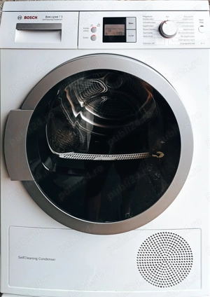 Uscător rufe Bosch 7logixx, pompa de căldură clasă energetică A++ - imagine 1