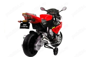 Motocicleta electrica BMW S1000 RR pe 2 roti si roti ajutatoare - imagine 2